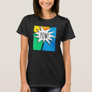 T-shirt Comic cool Livre Coloré Pow Manches Courtes