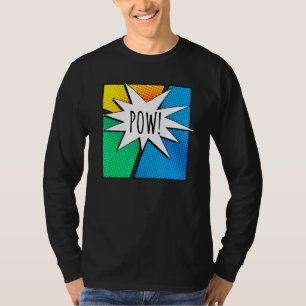 T-shirt Comic cool Livre Coloré Pow Manches Courtes