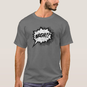 T-shirt Comic Discours Bubble Curses Argh Drôle Sayings Po