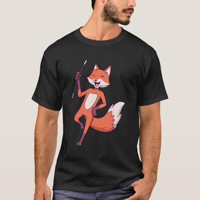 T-shirt Comic Fox Twirling (Devant)