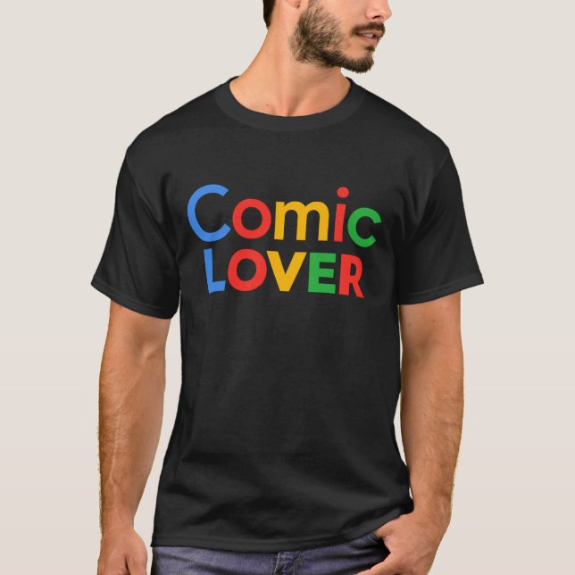 T-shirt Comic Lover Bold Design (Devant)