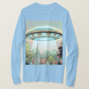 T-Shirt Comic Style UFO Image