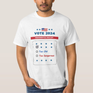 T-shirt Comical 2024 du bulletin de vote président