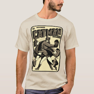 T-shirt Comics CAT-MAN des années 1940
