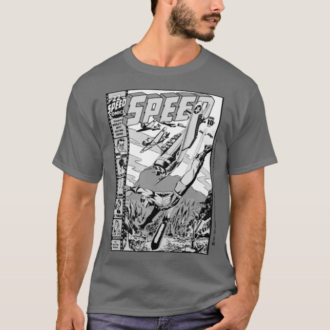 T-Shirt Comics SPEED des années 1940 (Devant)