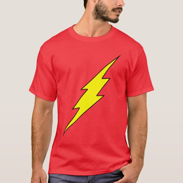 T-shirt ComicSeeker.com avec le boulon de foudre (Devant)