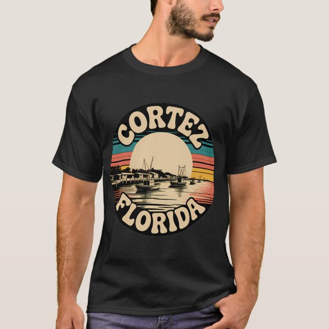 T-shirt Comillas Espagne Bateaux de Pêche Pixel Art Littor (Devant)