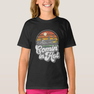 T-shirt Comin In Hot Pontoon Bateau Funny Boat Lac Ponto