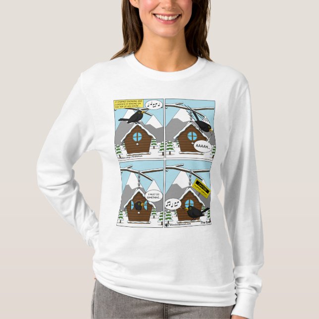 T-shirt Comique de sécurité d'abord (Devant)