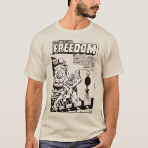 T-shirt comique du capitaine FREEDOM des années 19