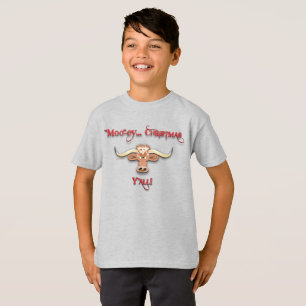 T-shirt Comique Longhorn Steer