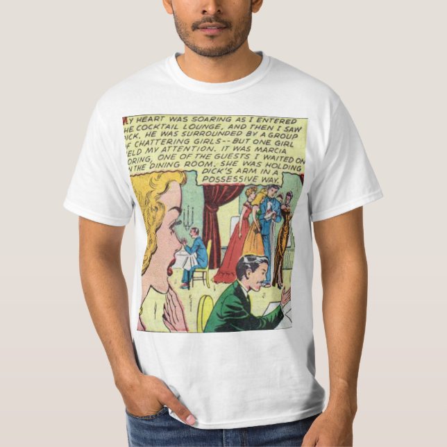 T-shirt Comique romantique des années 1950 | Meilleur cade (Devant)