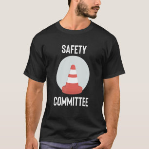 T-shirt Comité de sécurité avec cône de trafic