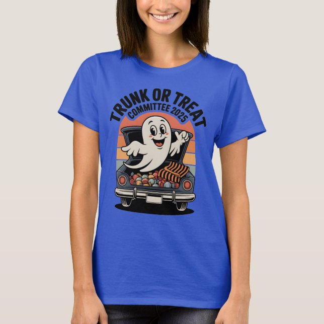 T-shirt Comité de Trunk ou de Treat 2025 Bénévole d'Hallow (Devant)