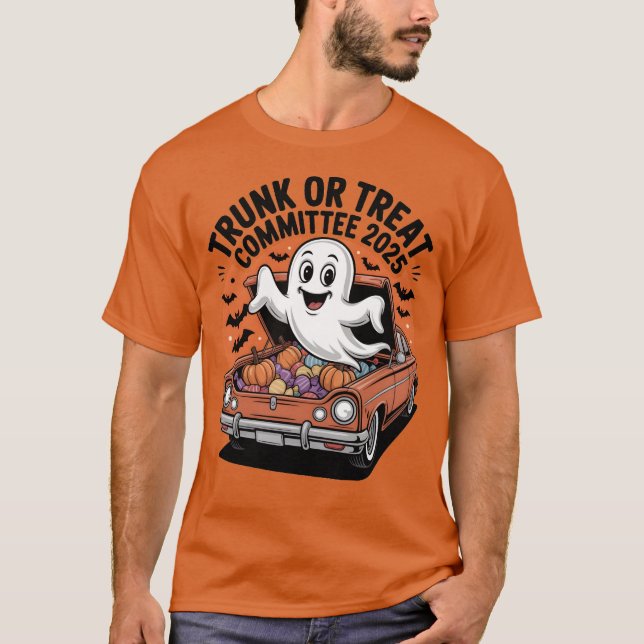 T-shirt Comité de Trunk ou de Treat 2025 Halloween (Devant)