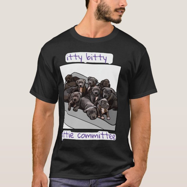 T-shirt Comité Itty Bitty Pittie (Devant)