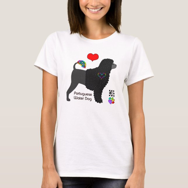 T-shirt Comité portugais des chiens d'eau (Devant)