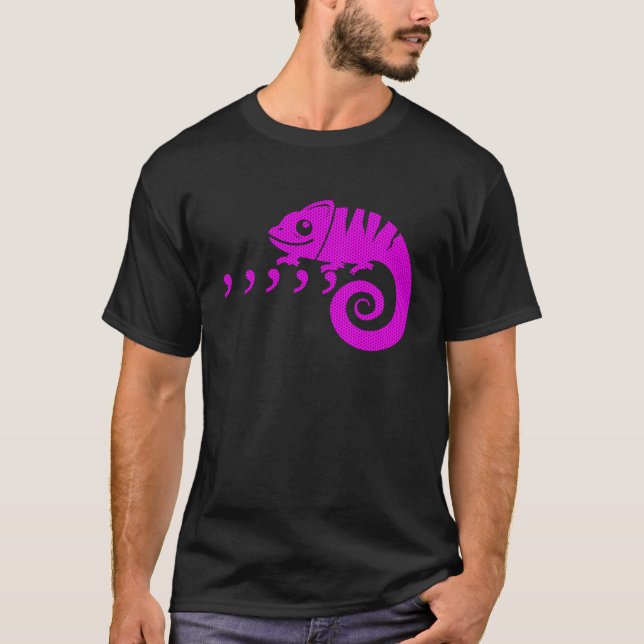 T-shirt Comma Chameleon 80's Karma (Devant)