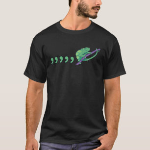 T-shirt Comma de l'enseignant Chameleon 80 s