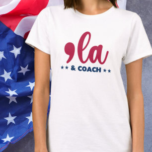 T-shirt Comma la & Coach Kamala Harris