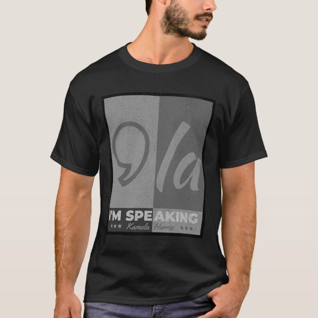 T-shirt Comma La Funny Citation Kamala Harris 2024 (Devant)