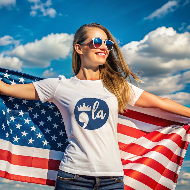 T-shirt Comma La Harris Ponctuation Mark With Crown 2024 (Créateur téléchargé)