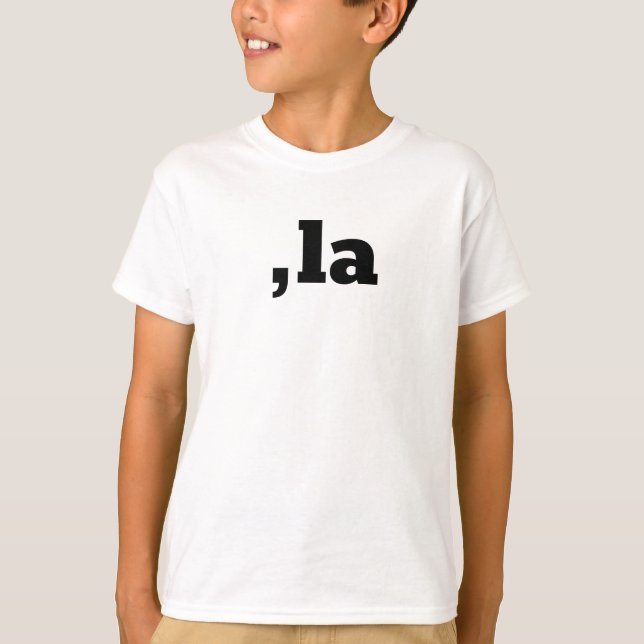 T-shirt Comma La Kamala Harris - Conception de texte custo (Devant)