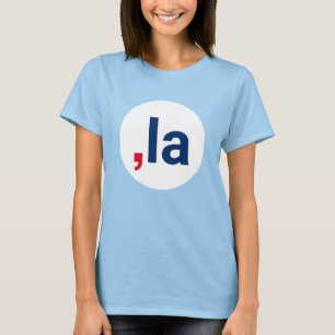 T-shirt Comma La kamala prononciation drôle point blanc