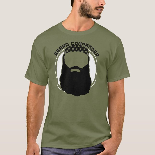 T-SHIRT COMMANDANT DE BARBE (Devant)
