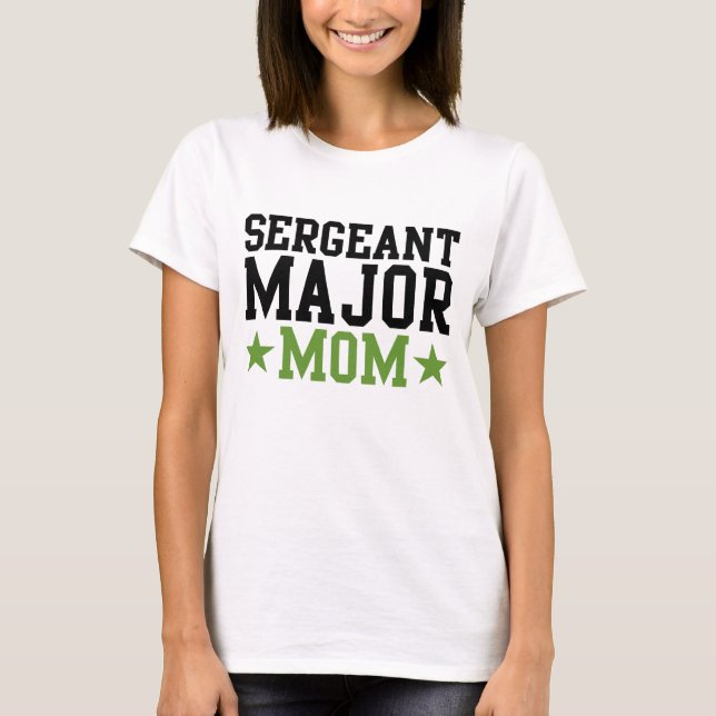 T-shirt Commandant de sergent maman (Devant)