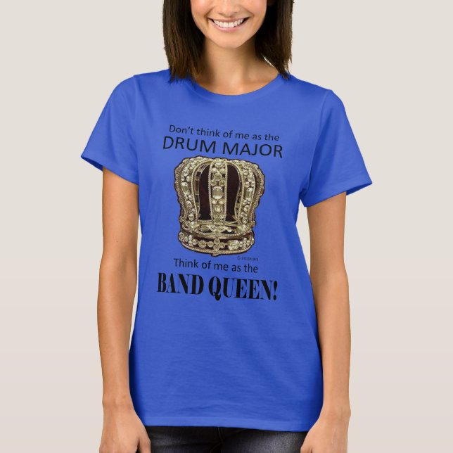 T-shirt Commandant de tambour reine (Devant)