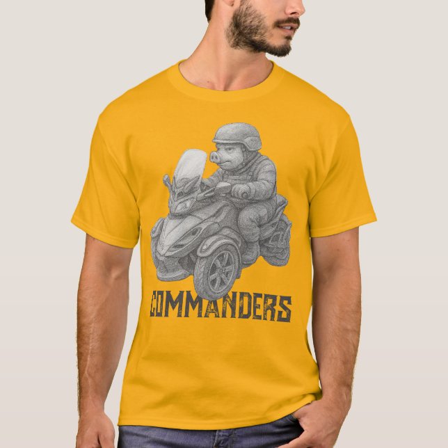 T-shirt Commandants Spyder Ryders américains - Commandants (Devant)