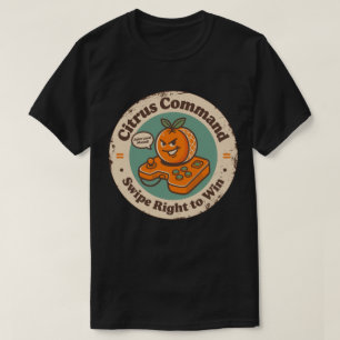 T-shirt Commande Citron Balayez Vers La Droite Pour Gagner