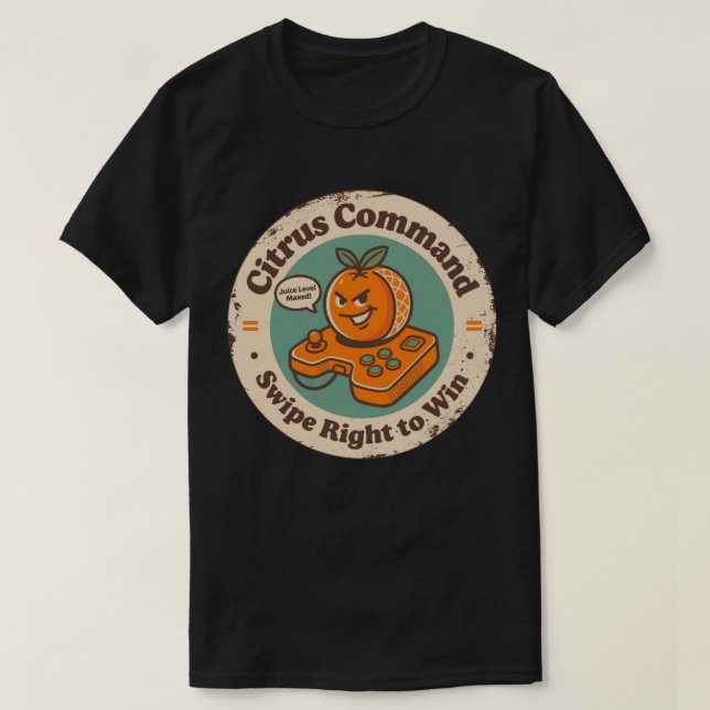 T-shirt Commande Citron Balayez Vers La Droite Pour Gagner (Design devant)