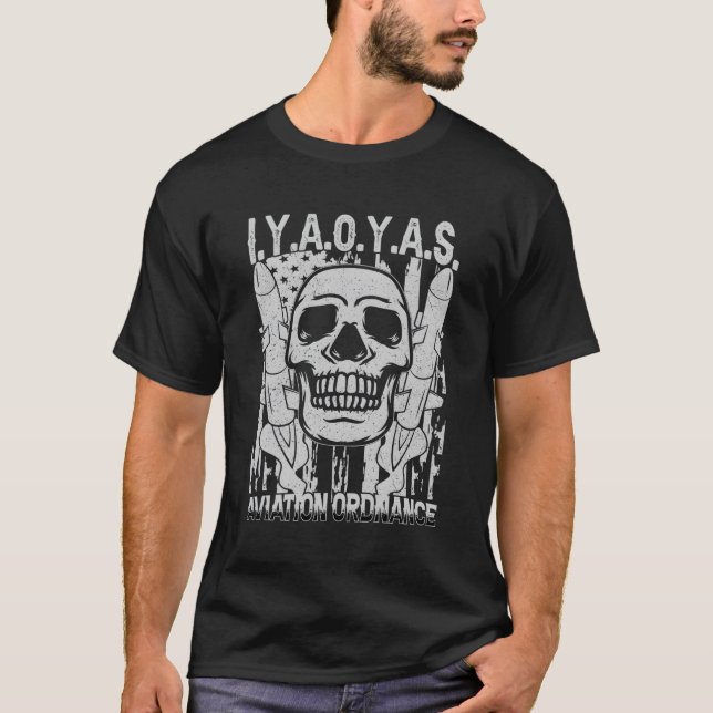T-shirt Commande d'aviation Iyaoyas (Devant)