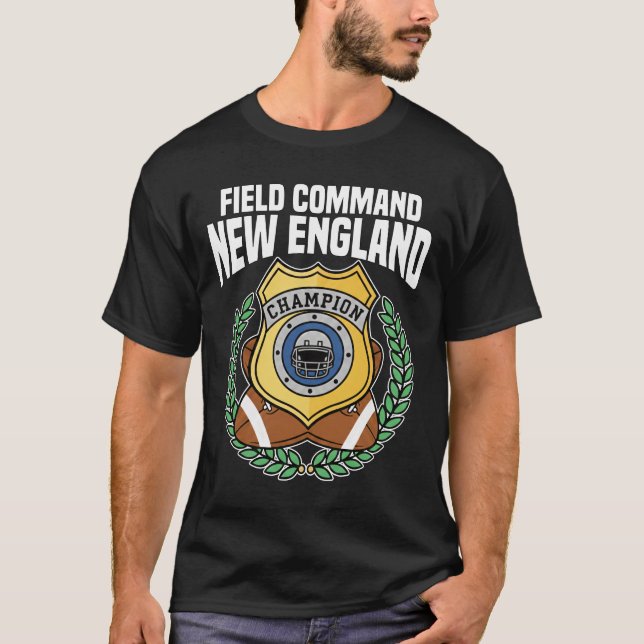 T-SHIRT COMMANDEMENT DE TERRAIN DE LA NOUVELLE-ANGLETERRE  (Devant)