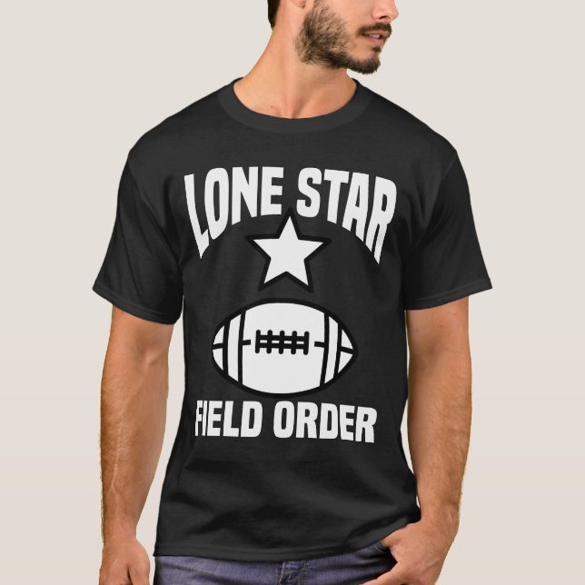 T-SHIRT COMMANDEMENT DE TERRAIN LONE STAR - FOOTBALL DE DA (Devant)
