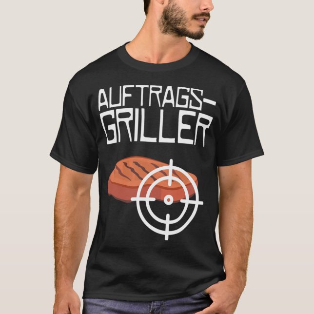 T-shirt Commander grill Chef chef barbecue chef cuisinier (Devant)