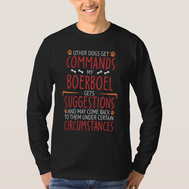 T-shirt Commandes Boerboel (Devant)