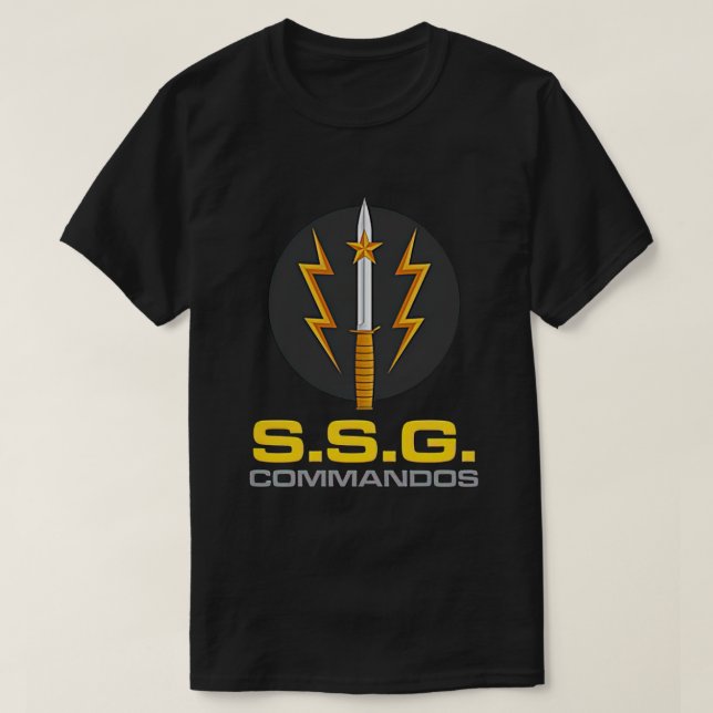 T-shirt Commandos SSG Forces spéciales de l'armée pakistan (Design devant)