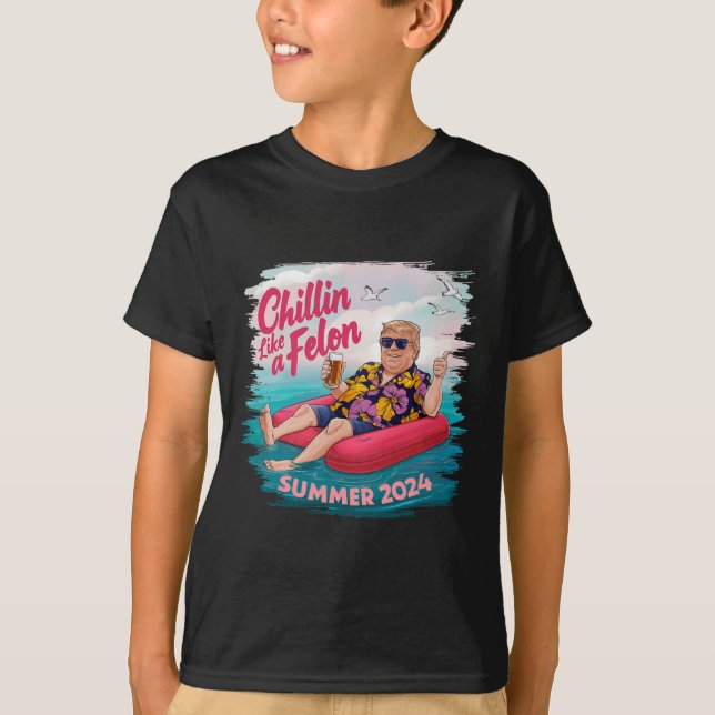 T-shirt Comme A Felon Trump Summer 2024 Beach (Devant)