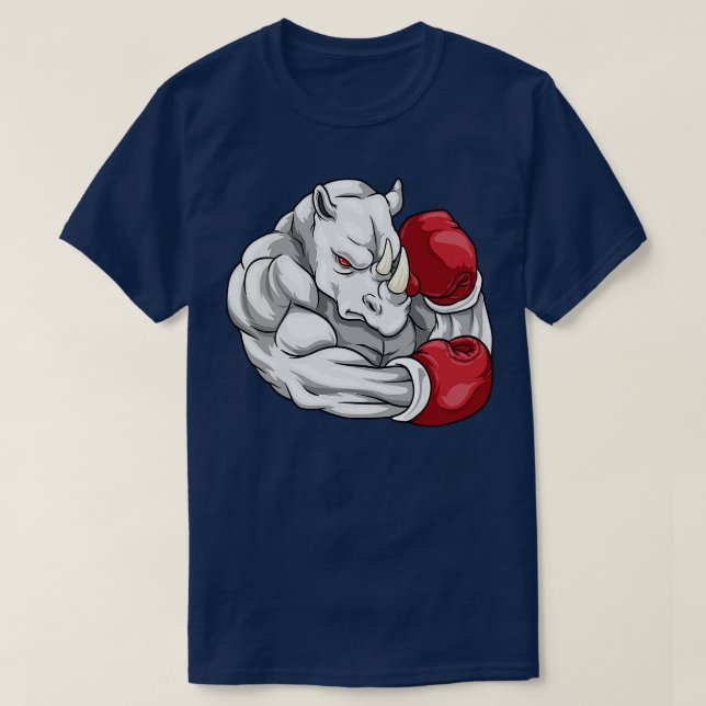 T-shirt comme boxeur avec gants de boxe (Design devant)