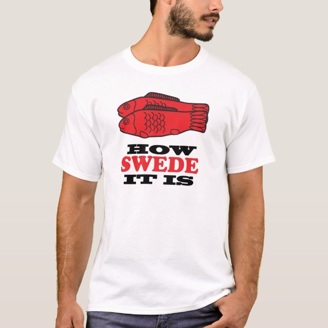 T-shirt Comme c'est suédois (Devant)
