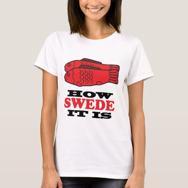T-shirt Comme c'est suédois (Devant)