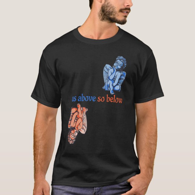 T-shirt Comme Ci-Dessus Ainsi Ci-Dessous Angels Alchimie M (Devant)