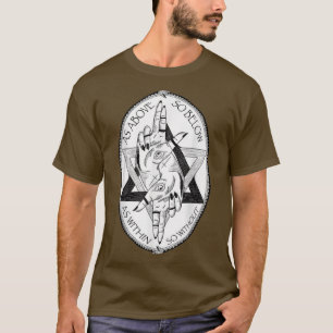 T-shirt Comme Ci-Dessus Ainsi Ci-Dessous Symbole D'Alchimi