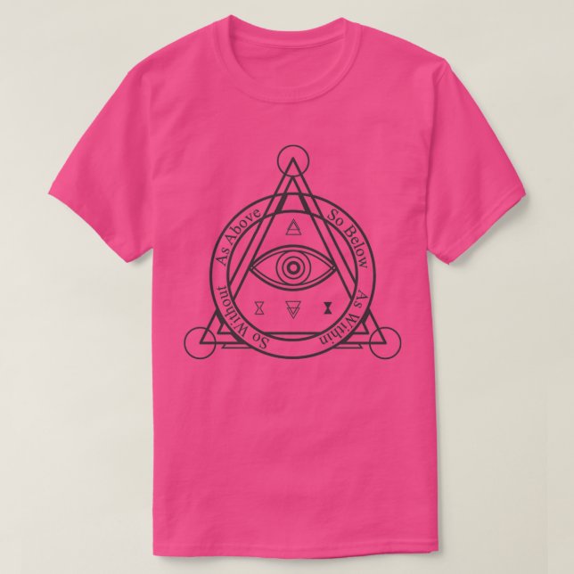 T-shirt Comme Ci-Dessus, Comme À L'Intérieur Ainsi WIthout (Design devant)