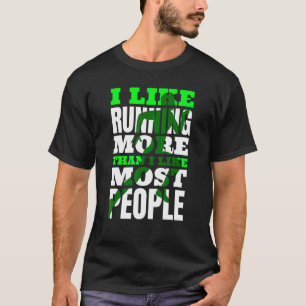 T-shirt Comme courir plus que la plupart des gens Marathon