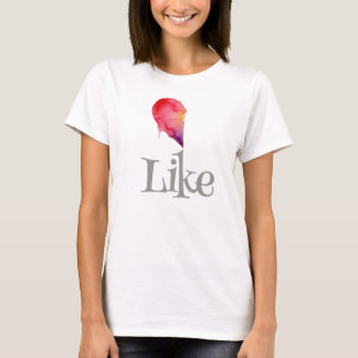 T-shirt Comme - demi-cœur