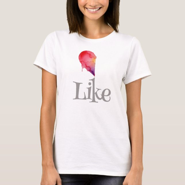 T-shirt Comme - demi-cœur (Devant)
